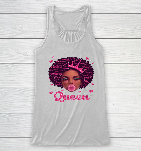 Black Girl, Women Shirt Juneteenth Black Queen Afro Melanin Girl Magic Racerback Tank