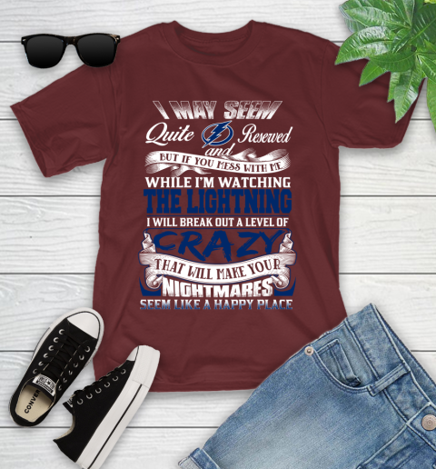 Tampa Bay Lightning NHL Hockey Don't Mess With Me While I'm Watching My Team Youth T-Shirt 14