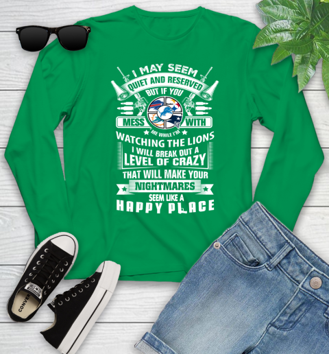 Detroit Lions NFL Football Don't Mess With Me While I'm Watching My Team Sports Youth Long Sleeve 7