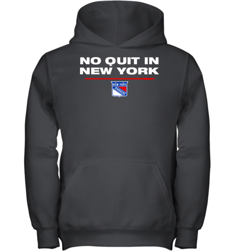 Fanatics Rangers No Quit in New York Youth Hoodie