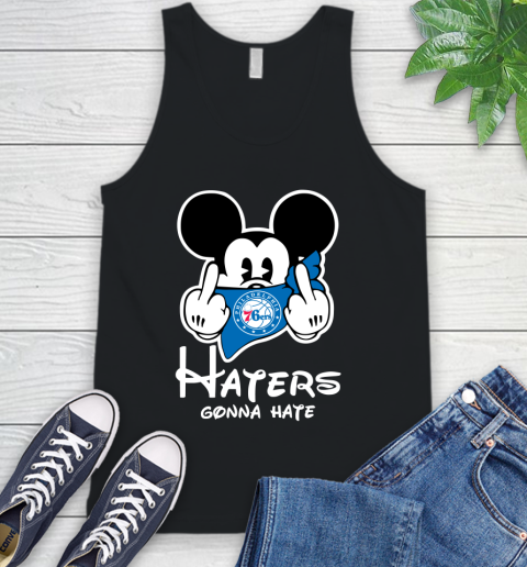 NBA Philadelphia 76ers Haters Gonna Hate Mickey Mouse Disney Basketball T Shirt Tank Top