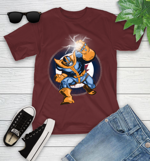 Winnipeg Jets NHL Hockey Thanos Avengers Infinity War Marvel Youth T-Shirt 14
