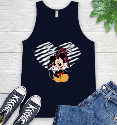 MLB Arizona Diamondbacks The Heart Mickey Mouse Disney Baseball T Shirt_000 Tank Top 2