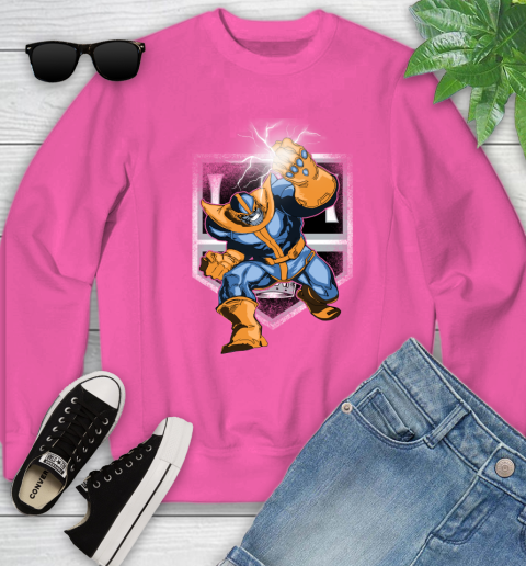 Los Angeles Kings NHL Hockey Thanos Avengers Infinity War Marvel Youth Sweatshirt 6