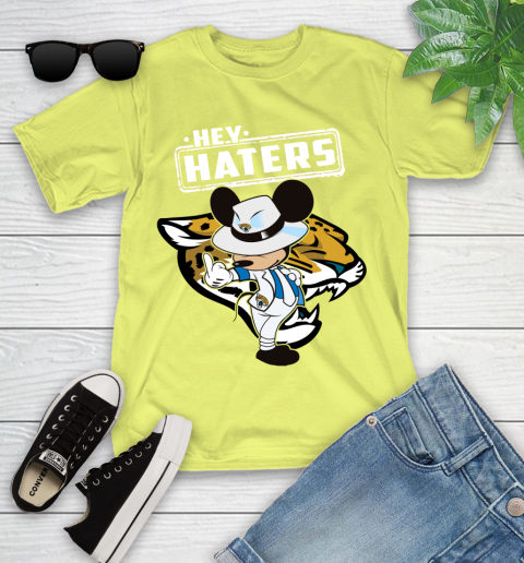 NFL Hey Haters Mickey Football Sports Jacksonville Jaguars Youth T-Shirt 10