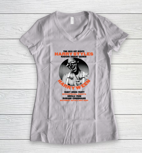 Harryween Shirt Funny Harry Style Women's V-Neck T-Shirt