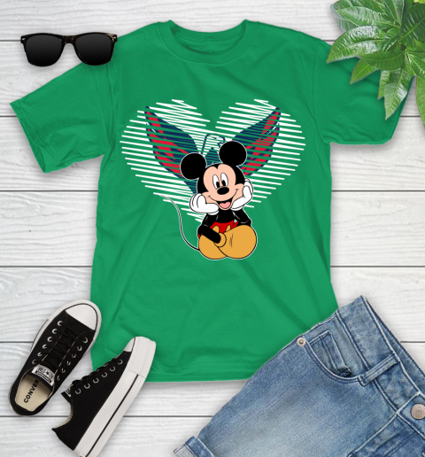 NHL Washington Capitals The Heart Mickey Mouse Disney Hockey Youth T-Shirt 8