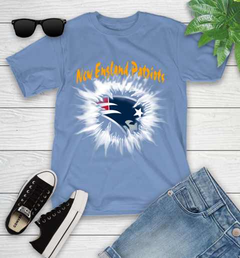 New England Patriots NFL Football Adoring Fan Rip Sports Youth T-Shirt 15