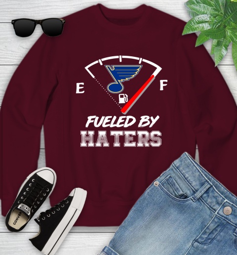 St. Louis Blues NHL Hockey Fueled By Haters Sports Youth Sweatshirt 4