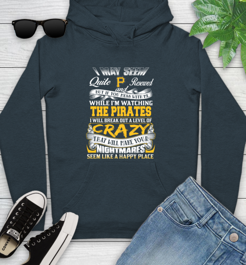Pittsburgh Pirates MLB Baseball Don't Mess With Me While I'm Watching My Team Youth Hoodie 10