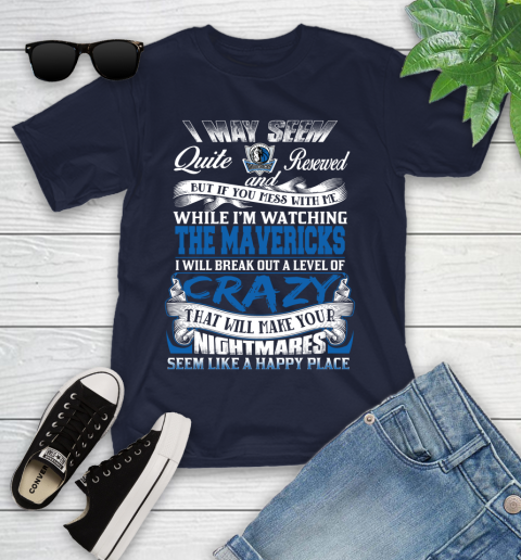 Dallas Mavericks NBA Basketball Don't Mess With Me While I'm Watching My Team Youth T-Shirt 2