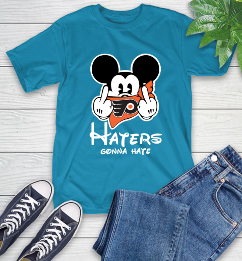 NHL Philadelphia Flyers Haters Gonna Hate Mickey Mouse Disney Hockey T Shirt T-Shirt 9