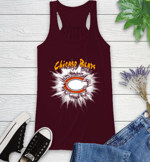 Chicago Bears NFL Football Adoring Fan Rip Sports Racerback Tank 2
