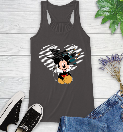 NHL San Jose Sharks The Heart Mickey Mouse Disney Hockey Racerback Tank 11