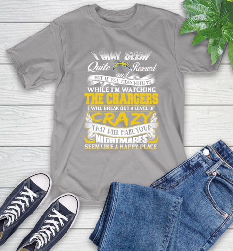 Los Angeles Chargers NFL Football Don't Mess With Me While I'm Watching My Team T-Shirt 6