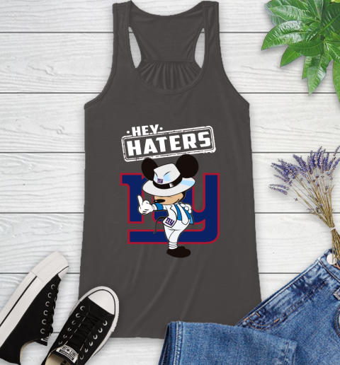 NFL Hey Haters Mickey Football Sports New York Giants Racerback Tank 11