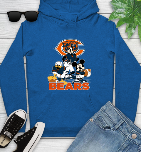 NFL Chicago Bears Mickey Mouse Donald Duck Goofy Football Shirt Youth Hoodie 11