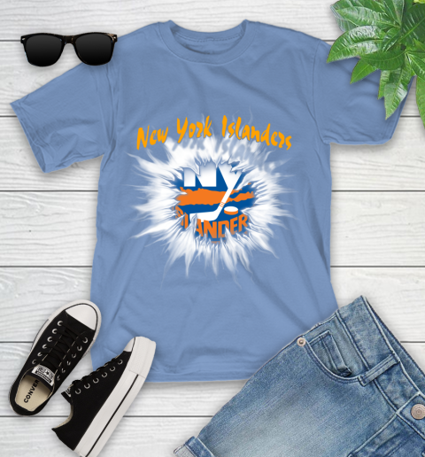 New York Islanders NHL Hockey Adoring Fan Rip Sports Youth T-Shirt 15