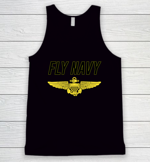 Fly Navy Shirt Pilot Wings Tank Top