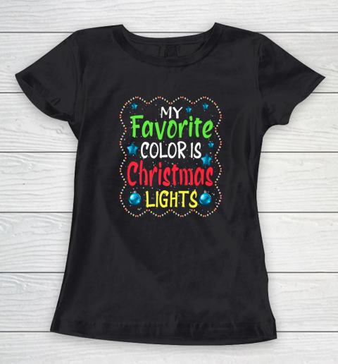 Christmas Vacation Shirt My Favorite Color Is Christmas Lights