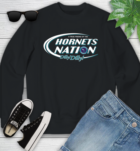 NBA A True Friend Of The Charlotte Hornets Dilly Dilly Basketball Sports Youth Sweatshirt