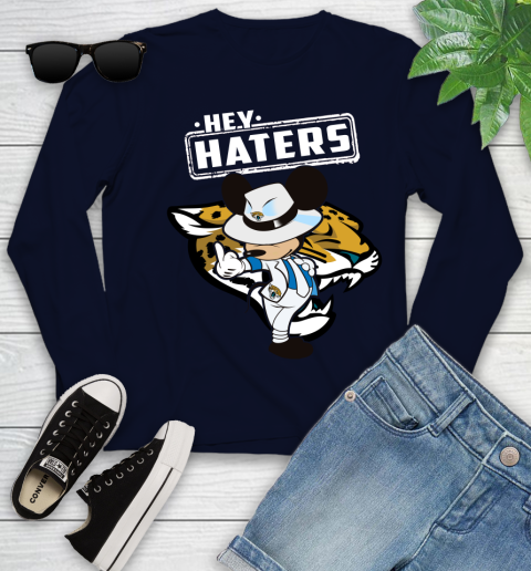 NFL Hey Haters Mickey Football Sports Jacksonville Jaguars Youth Long Sleeve 2