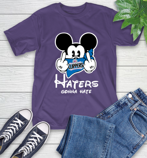 NBA LA Clippers Haters Gonna Hate Mickey Mouse Disney Basketball T Shirt T-Shirt 5