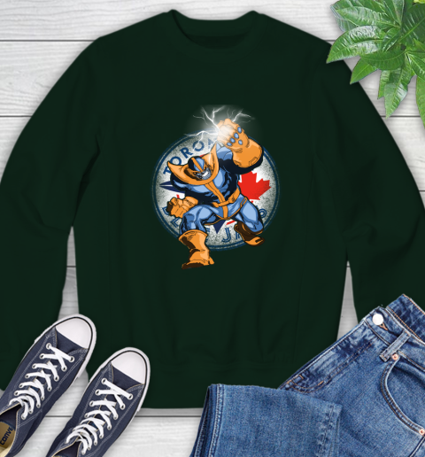 Toronto Blue Jays MLB Baseball Thanos Avengers Infinity War Marvel Sweatshirt 12