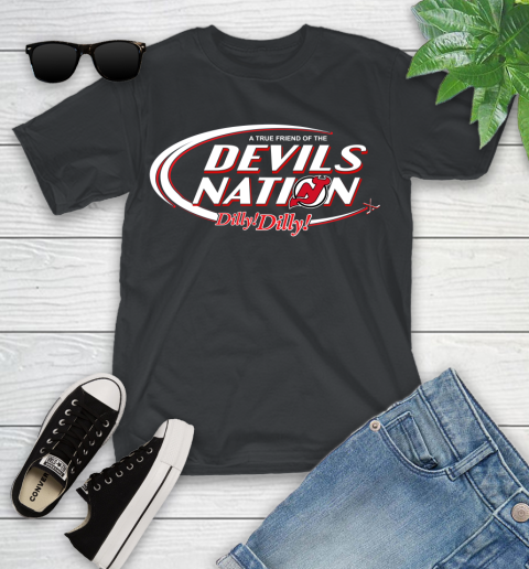 NHL A True Friend Of The New Jersey Devils Dilly Dilly Hockey Sports Youth T-Shirt