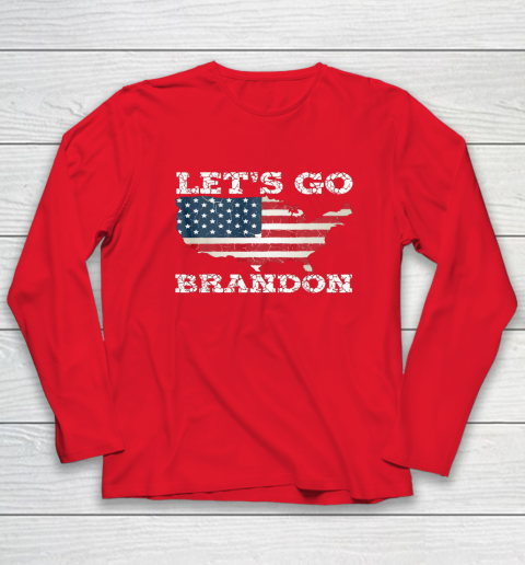Let's Go Brandon Joe Biden Chant Impeach Biden USA Flag FJB Long Sleeve T-Shirt 7