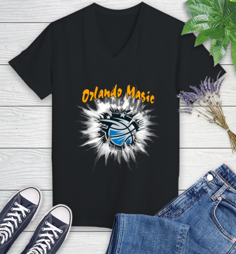 Orlando Magic NBA Basketball Rip Sports Women's V-Neck T-Shirt