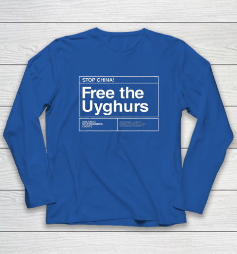 Free the Uyghurs Stop China Long Sleeve T-Shirt 5