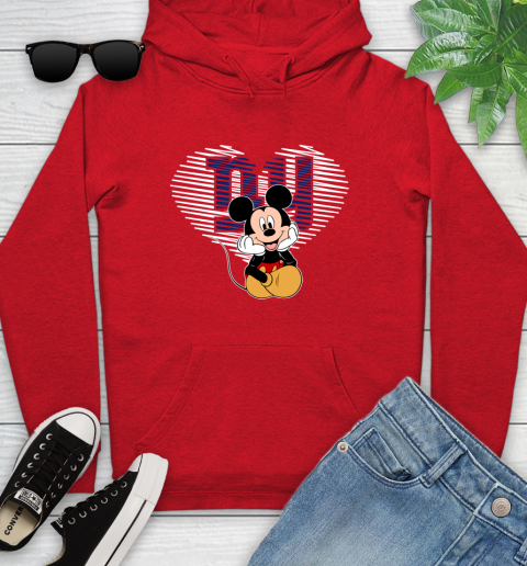 NFL New York Giants The Heart Mickey Mouse Disney Football T Shirt_000  Youth Hoodie | Tee For Sports