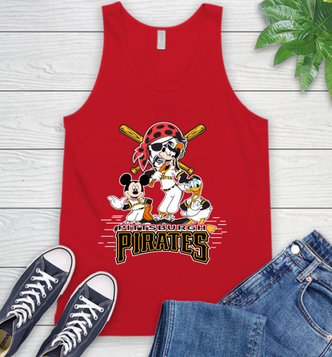 MLB Pittsburgh Pirates Mickey Mouse Donald Duck Goofy Baseball T Shirt Tank Top 5