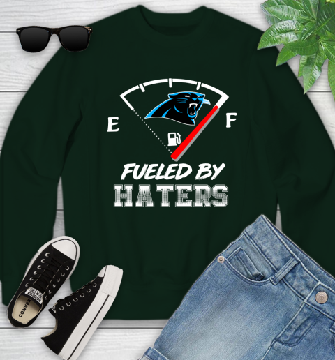 Carolina Panthers NFL Football Fueled By Haters Sports Youth Sweatshirt 9