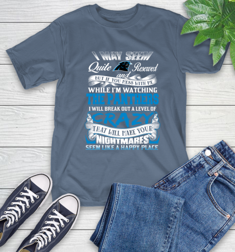 Carolina Panthers NFL Football Don't Mess With Me While I'm Watching My Team T-Shirt 8