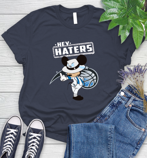 NBA Hey Haters Mickey Basketball Sports Orlando Magic Women's T-Shirt 14