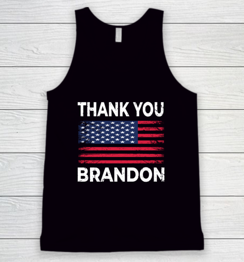 Thank You Brandon Conservative US Flag Tank Top