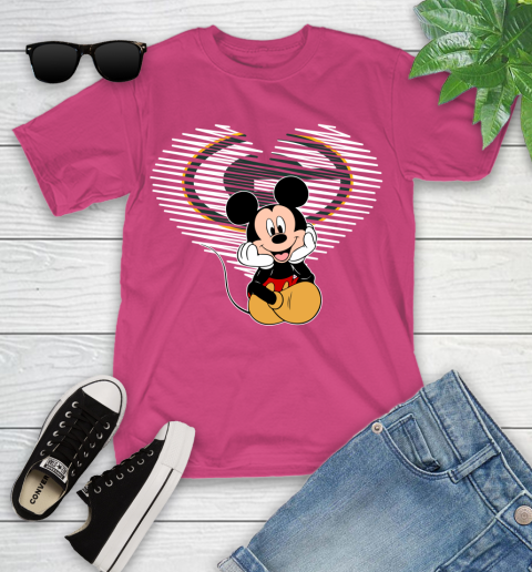 NFL Green Bay Packers The Heart Mickey Mouse Disney Football T Shirt_000 Youth T-Shirt 11