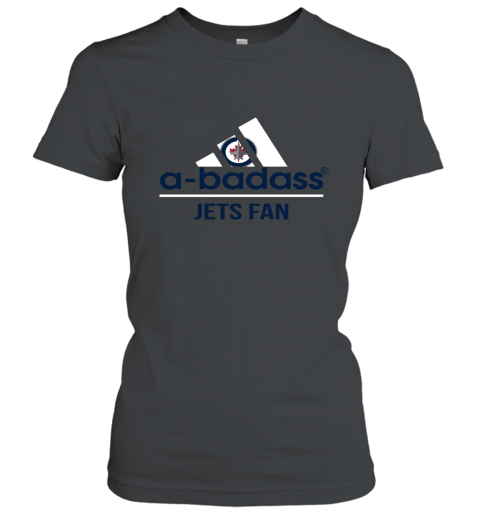 NHL A Badass Winnipeg Jets Fan Adidas Hockey Sports Women's T-Shirt