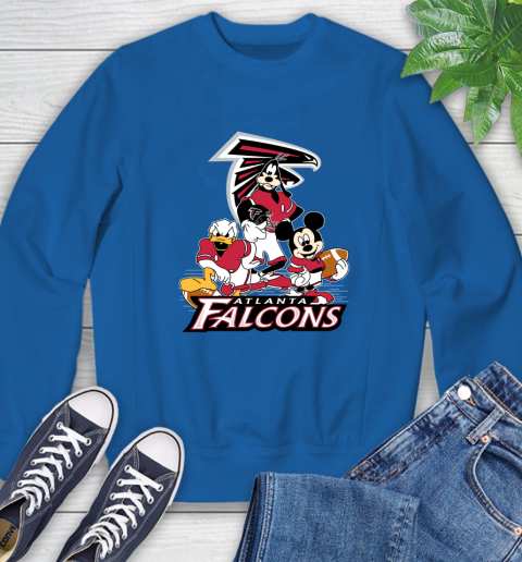 NFL Atlanta Falcons Mickey Mouse Donald Duck Goofy Football Shirt Sweatshirt 9