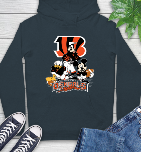 NFL Cincinnati Bengals Mickey Mouse Donald Duck Goofy Football Shirt Hoodie 7