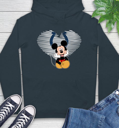 NFL Indianapolis Colts The Heart Mickey Mouse Disney Football T Shirt_000 Hoodie 7