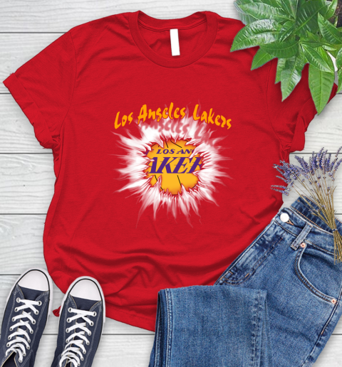 Los Angeles Lakers NBA Basketball Rip Sports Women's T-Shirt 13