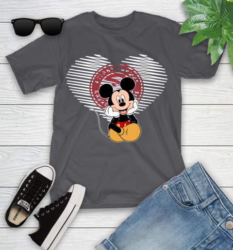 NBA Atlanta Hawks The Heart Mickey Mouse Disney Basketball Youth T-Shirt 6