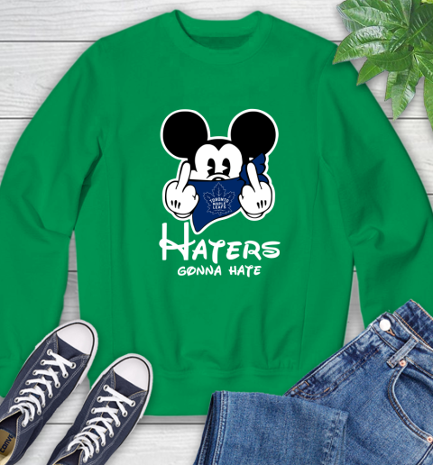 NHL Toronto Maple Leafs Haters Gonna Hate Mickey Mouse Disney Hockey T Shirt Sweatshirt 7