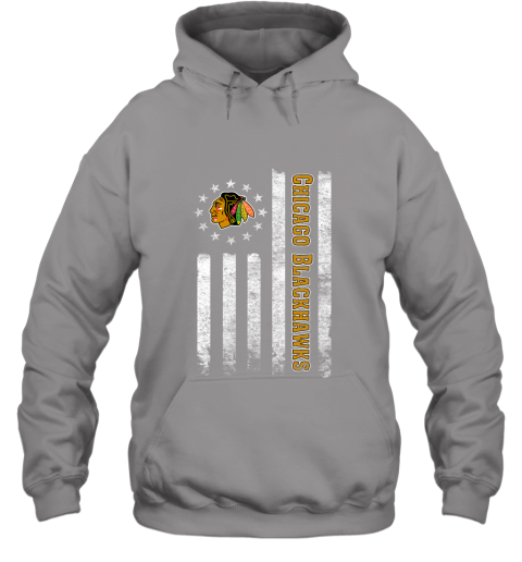 chicago blackhawks hoodie with chicago flag