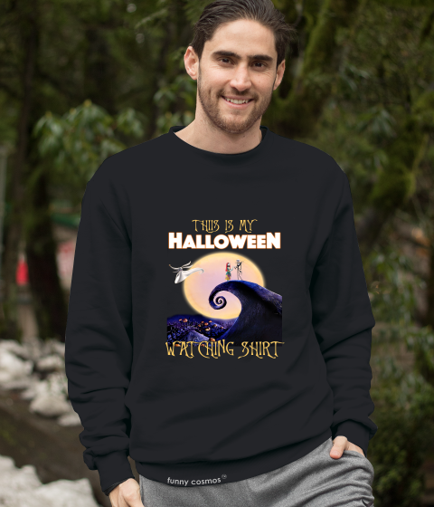 Nightmare Before Christmas T Shirt, Jack Skellington Sally T Shirt, This Is My Halloween Watching Shirt, Halloween Gifts