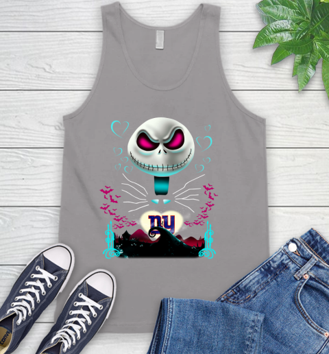 NFL New York Giants Jack Skellington Sally The Nightmare Before Christmas Football Tank Top 3