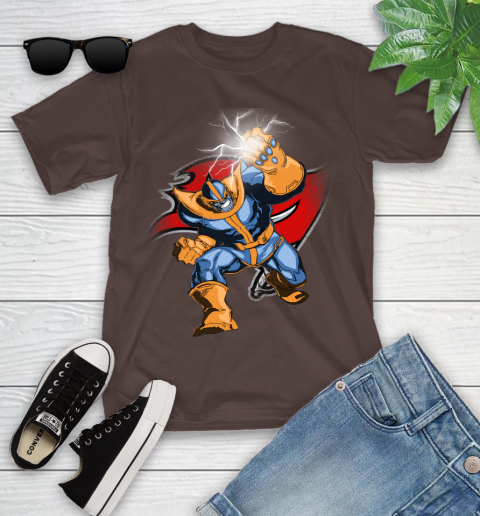 Tampa Bay Buccaneers NFL Football Thanos Avengers Infinity War Marvel Youth T-Shirt 7